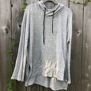 Mossimo grey flowy relaxed sweater
